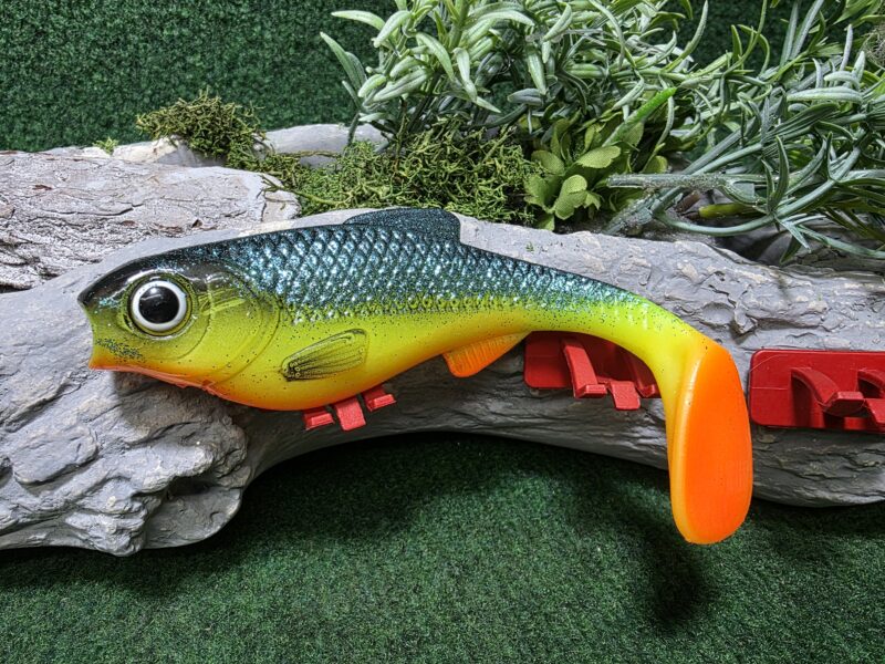 Chubby 16 cm FLUO Z NIEBIESKIM BROKATEM