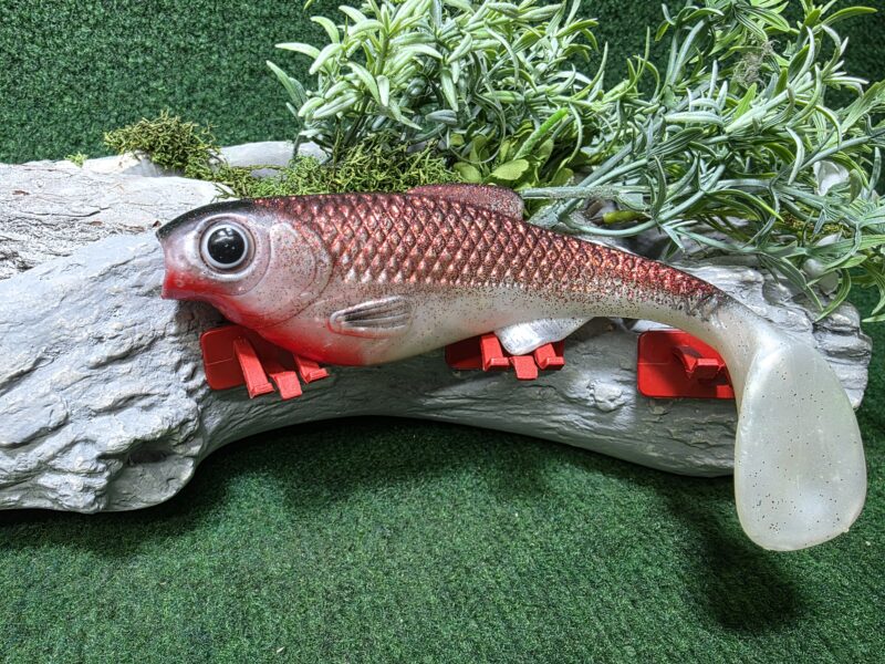 Chubby 18 cm PERŁA z czerwonym brokatem
