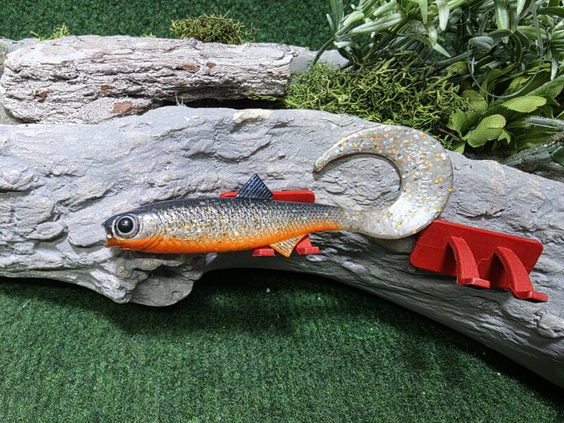 Ukleja Twister 11 cm PERŁA opalizacja z brokatem