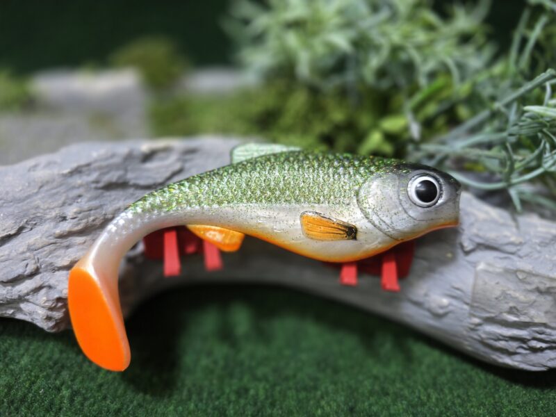 Chubby 16 cm PERŁA z zielonym brokatem
