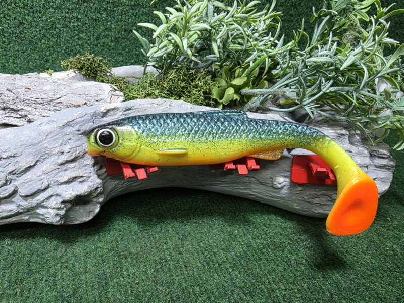 Skinny 18 cm FLUO Z NIEBIESKIM BROKATEM