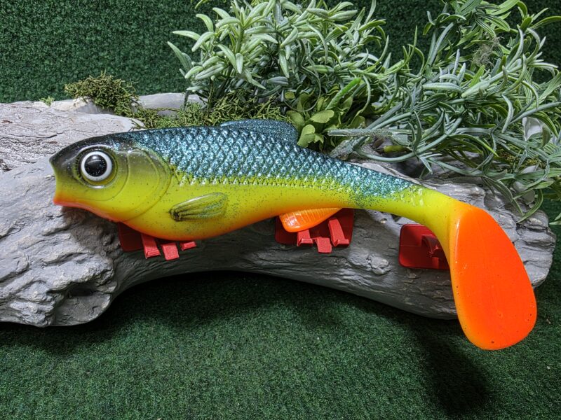Chubby 18 cm FLUO Z NIEBIESKIM BROKATEM