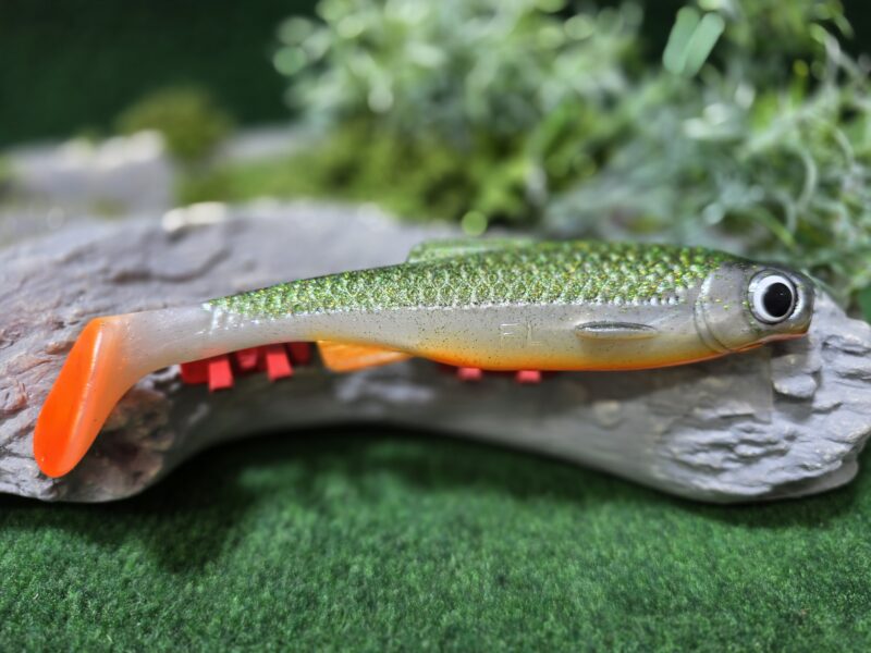 Skinny 18 cm PERŁA Z ZIELONYM BROKATEM